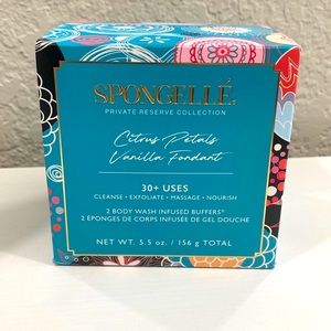 LOWEST NIB Spongelle CITRUS PETALS & VANILLA FONDANT | BOXED DUO